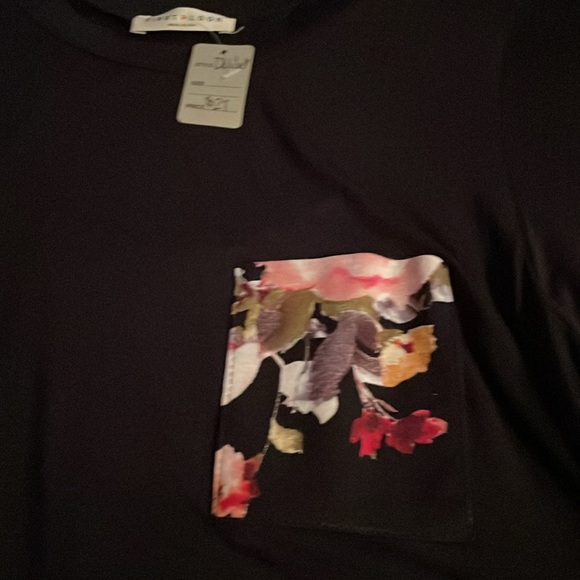 NWT SOLID/FLORAL TUNIC - Picture 11 of 11